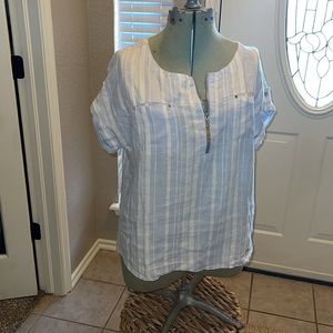 Ellen Tracy Linen Shirt